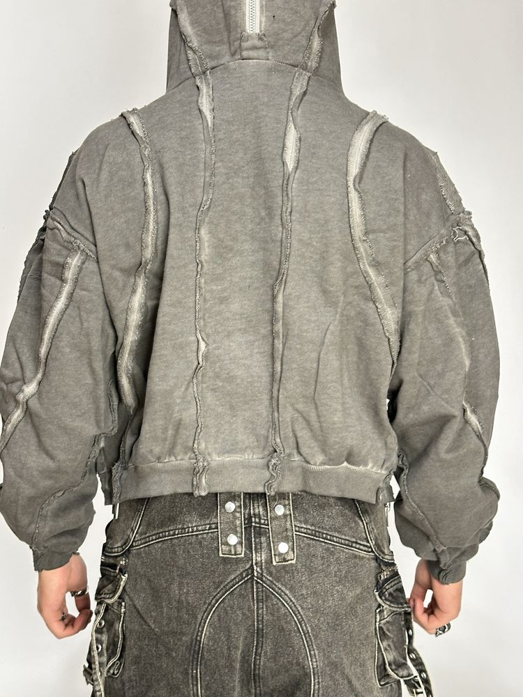 Thug club zip hoodie opium archive custom distressed washed зипка