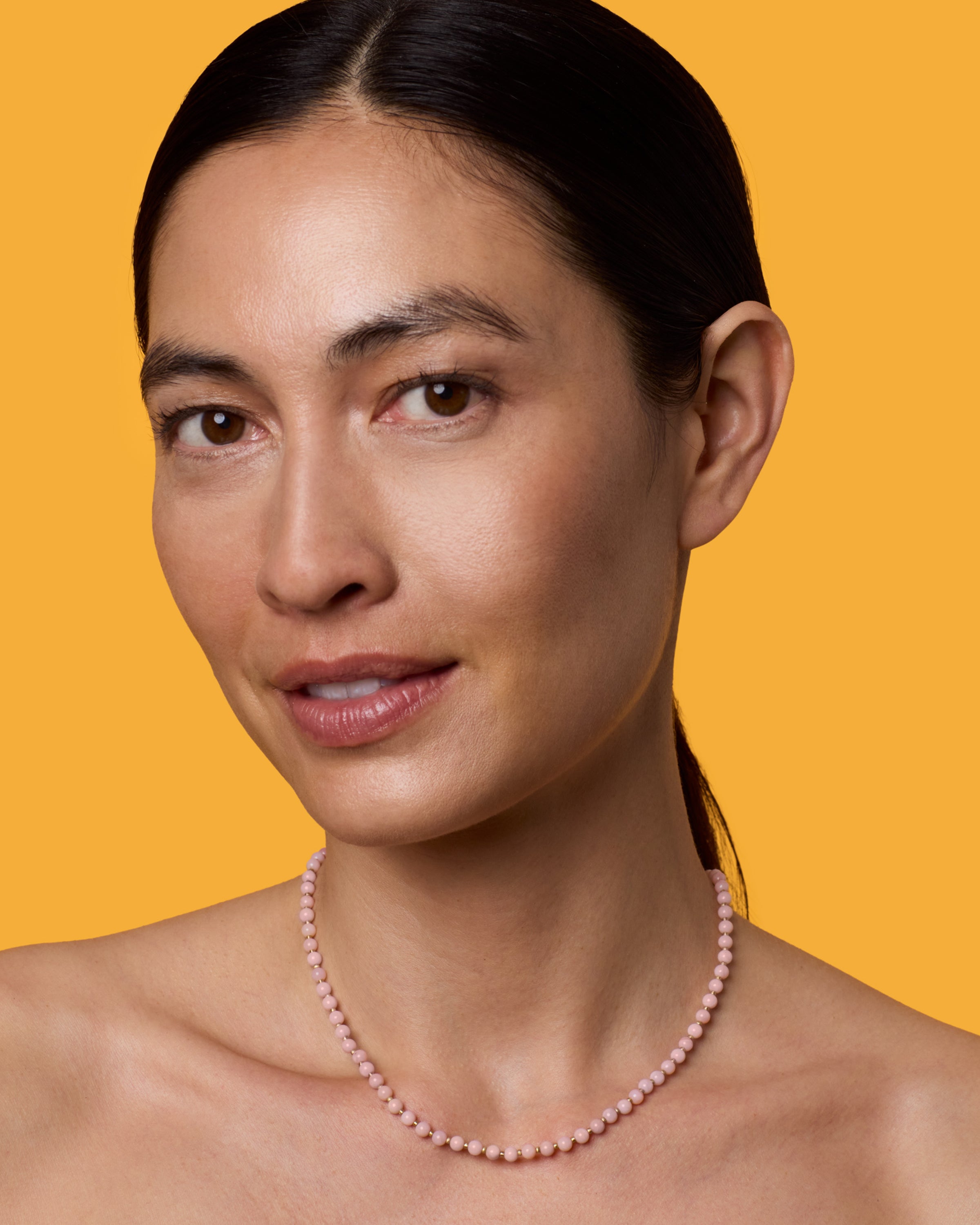 Petite Gumball Gold Beaded Candy Necklace 18k Yellow Gold – Irene