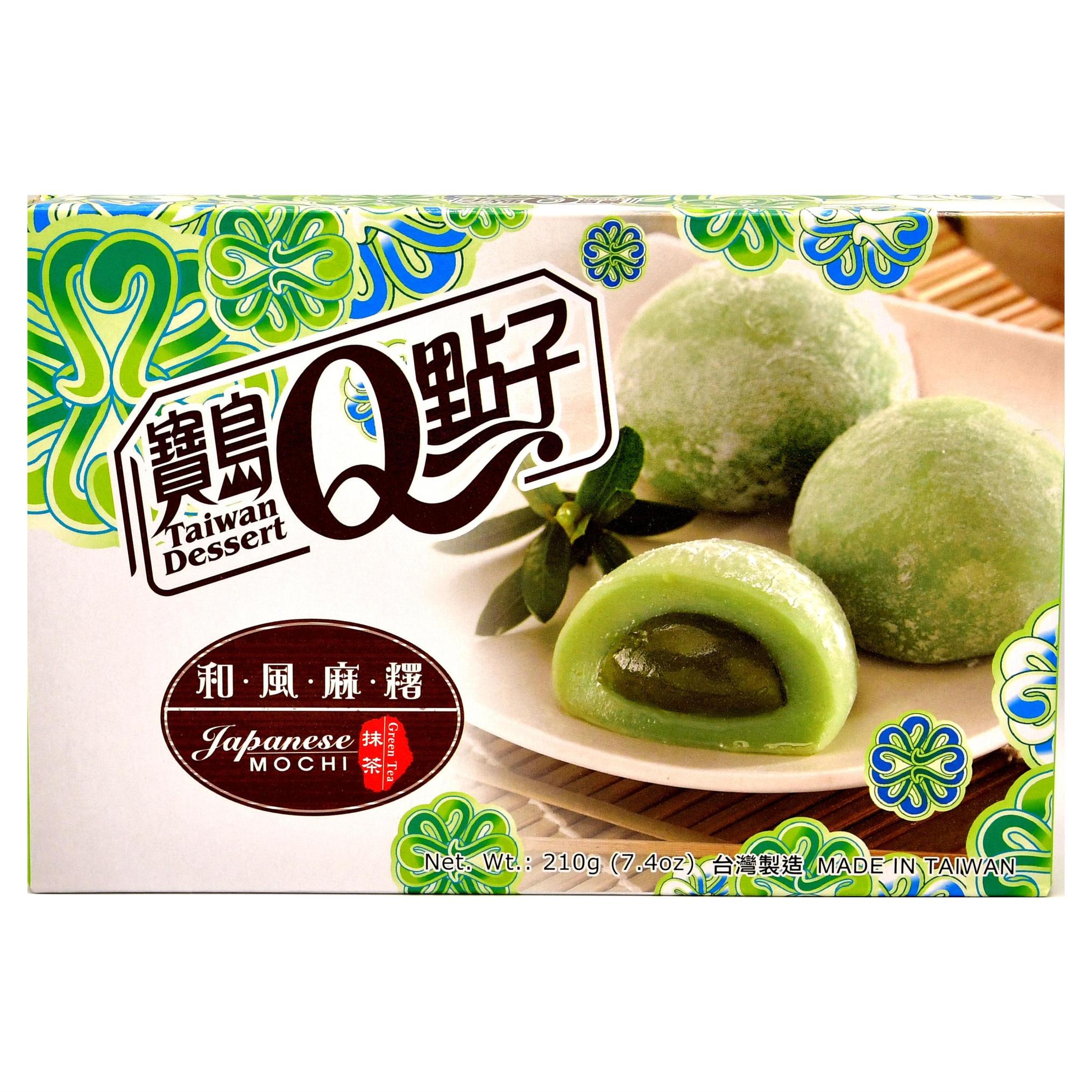 Prajituri traditionale japoneze Mochi cu crema de ceai verde, TD