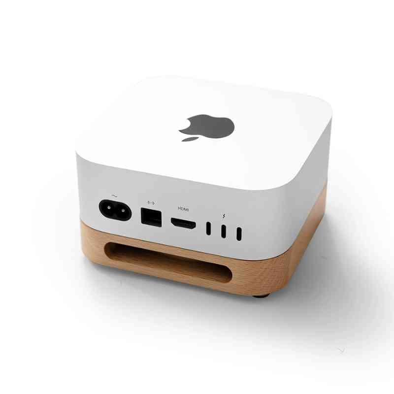 Wood Stand for Apple Mac Mini M4 - Premium Desk Holder | iWoodStore