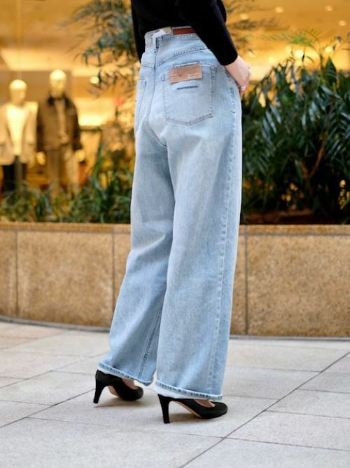 YANUK ヤヌーク デニムパンツ ルーズストレート JOAN 【全2色】 FVB