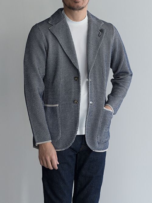 LARDINIラルディーニ ニットジャケット GRAY | ITAL STYLE WEAR