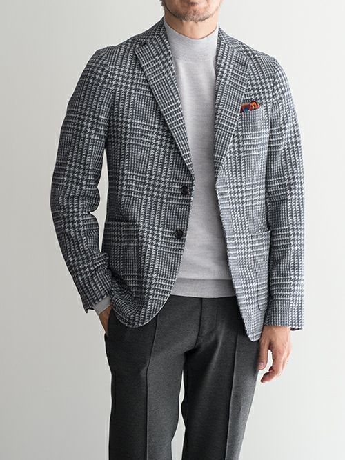 CIRCOLO 1901 チルコロ 1901 グレンチェック柄ジャージージャケット