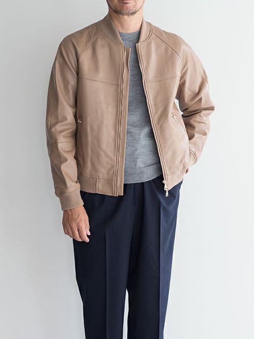 EMMETI エンメティ レザーブルゾン TAYLOR CAMEL | ITAL STYLE WEAR