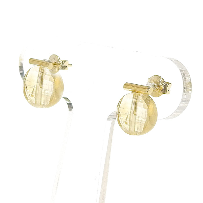 11月 誕生石】シトリン ピアス