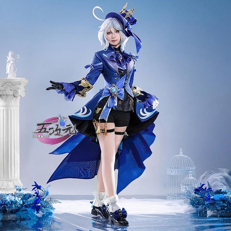 五次元 基萌 原神 コスプレ フリーナ・ウーシア 黒フリーナ 衣装
