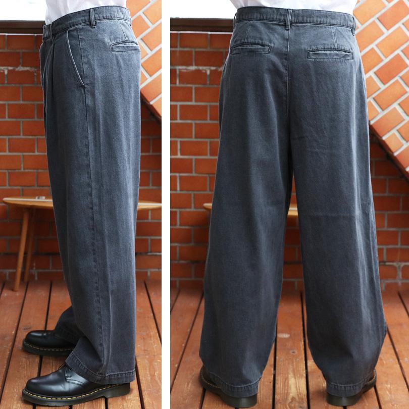 8 ワイドデニム メンズ ジーンズ デニム サルエルパンツ : 8(eight