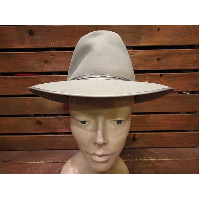 ビンテージ50's☆STETSON OPEN ROADフェドラハットグレー☆200312n2-m