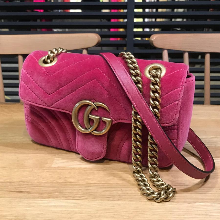 GUCCI（グッチ） 【超美品】グッチ GGマーモント キルティングミニ