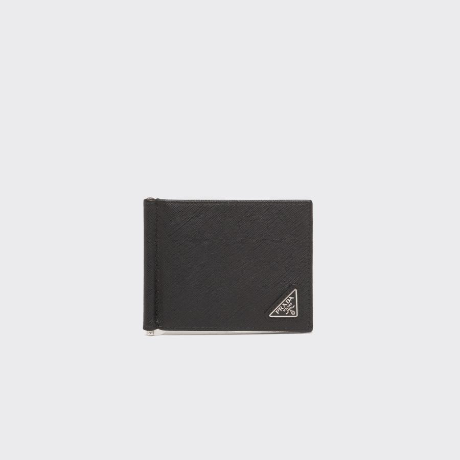 PRADA（プラダ） PRADA 2026春夏 メンズ マネークリップ付サフィアーノ