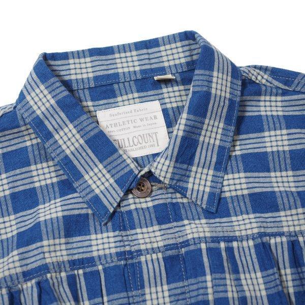 FULLCOUNT（フルカウント） インディゴパラカチェック ワーク