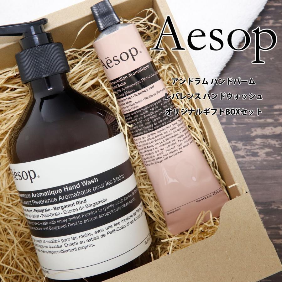 Aesop（イソップ） 紙袋付 ギフト ハンドソープ＆ハンドクリーム 2点