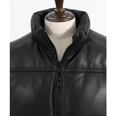 ADAM PATEK（アダムパテック） 【】leather looose down jacket ダウン