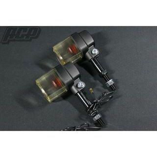 ACP 汎用 汎用角型ウィンカー カラー 黄ばみブラック : モトメガネ