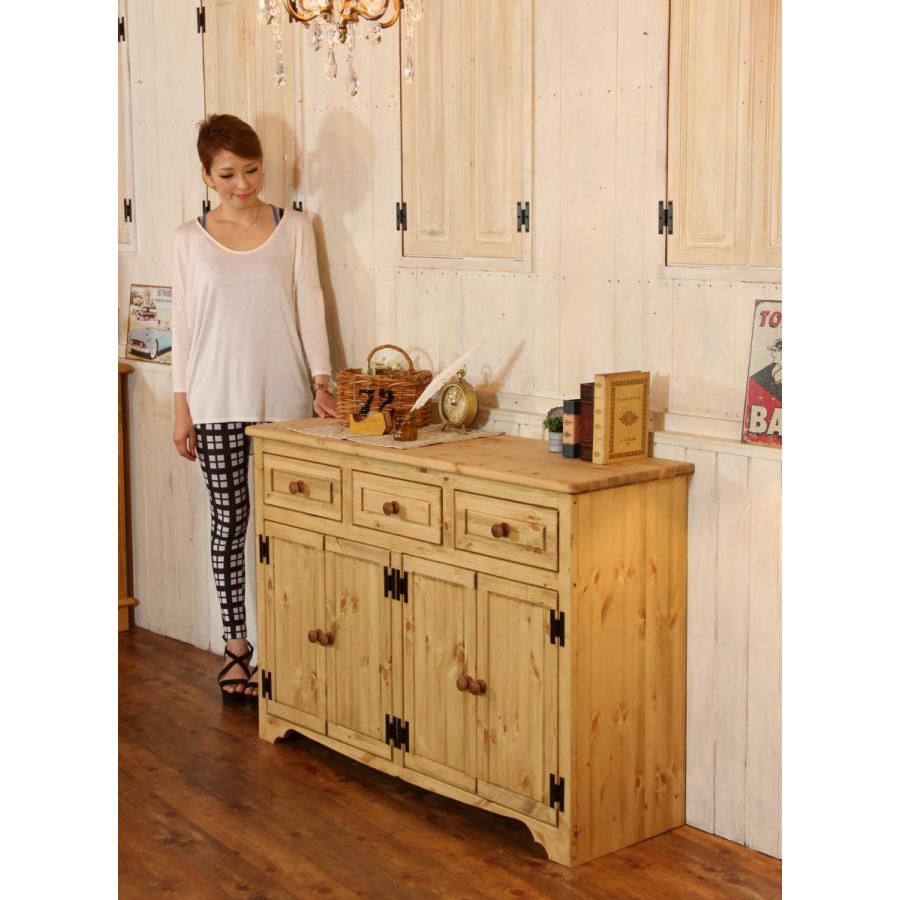 カントリー家具キャビネット ナチュラルカントリー 北欧家具 パイン