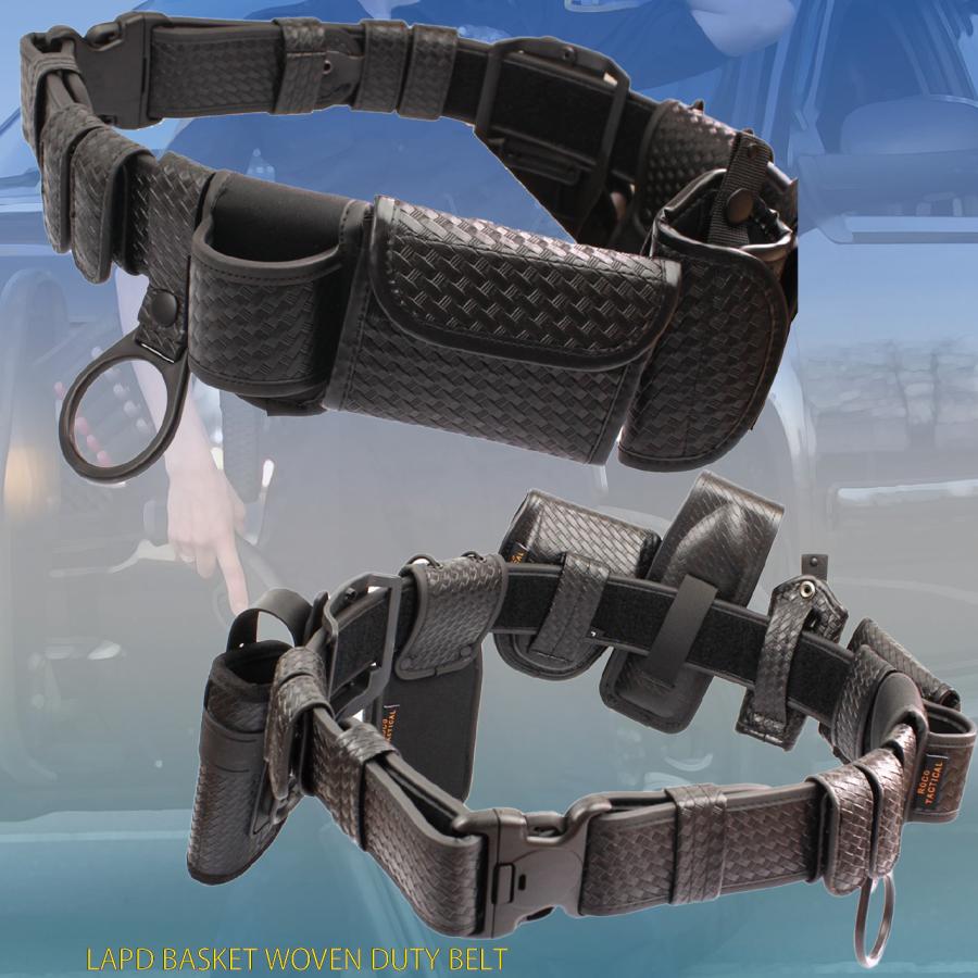US ポリス 個人装備】 バスケット織り デューティー ベルト USPD LAPD