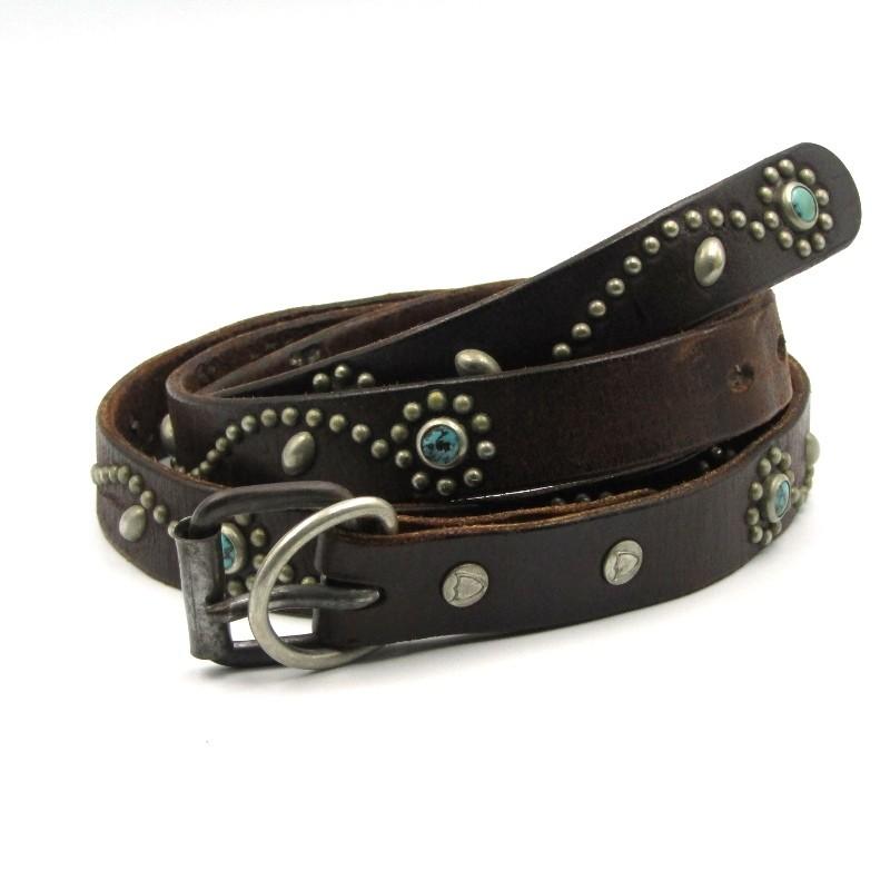 ⭐️HTC⭐️ フラワーターコイズ ⭐️ブラックレザー(茶芯