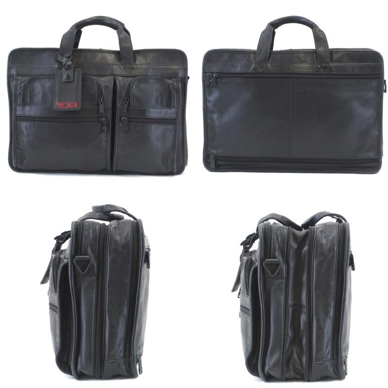 希少 TUMI 963110D4 オールレザー ビジネスバッグ 2way 黒 希少 TUMI