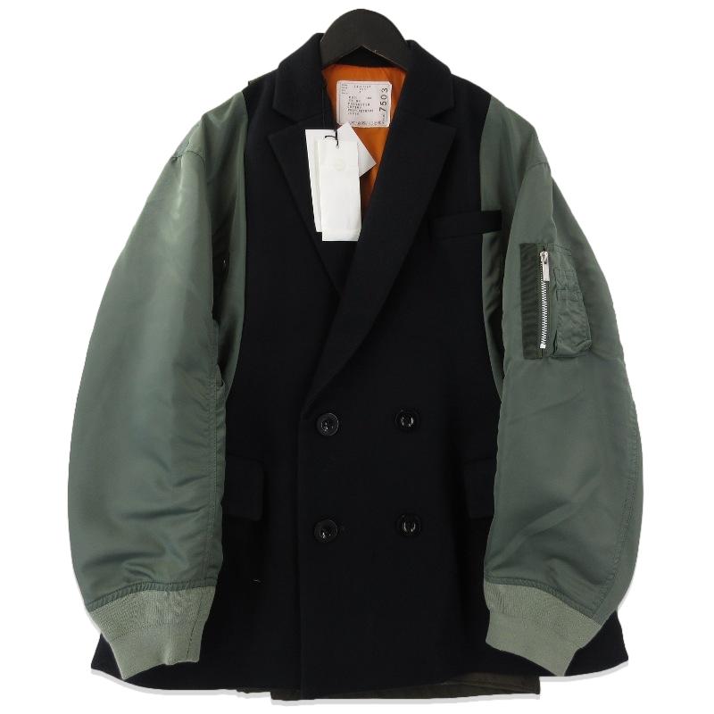sacai（サカイ） 美品 ウールメルトン コート 24-07503 ウィメンズ