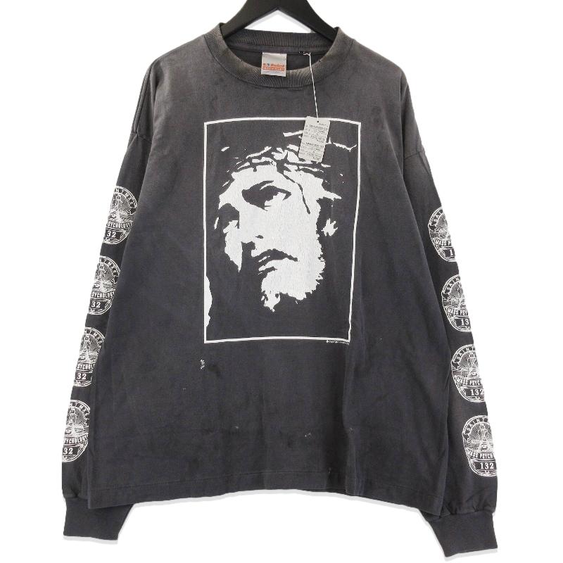 美品 SAINT Mxxxxxx セントマイケル LOVE L/S TEE SM-HR8-0000-033