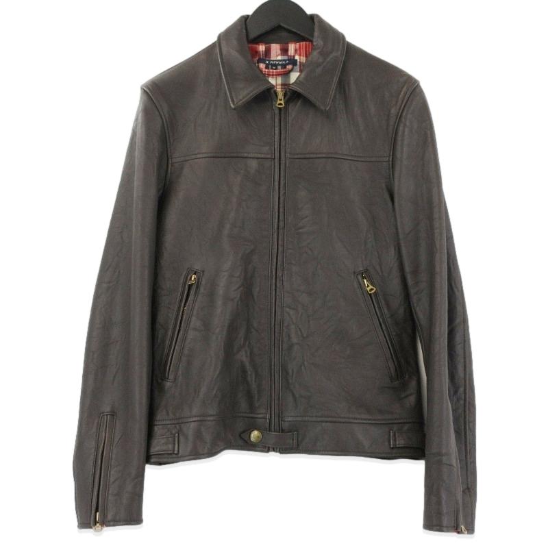 R.NEWBOLD アールニューボールド シングルライダース 6938 羊革 レザー