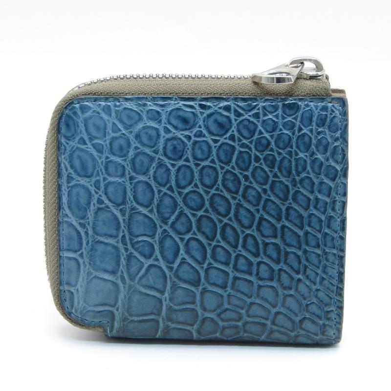 ITTI イッチ ミニ財布 クロコダイル L字ファスナー コンパクト