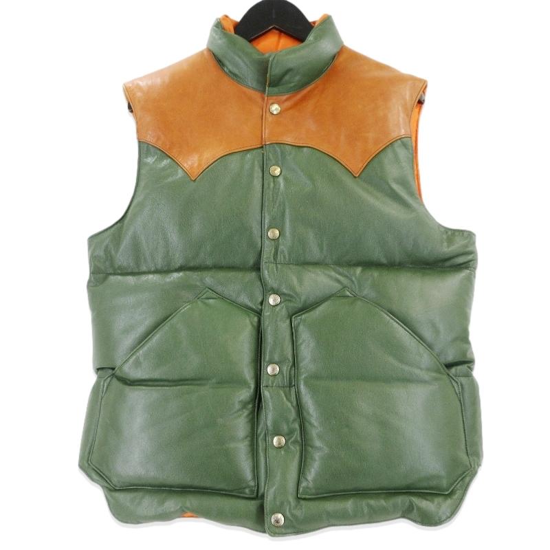 Rainbow Country レインボーカントリー オールレザー ダウンベスト