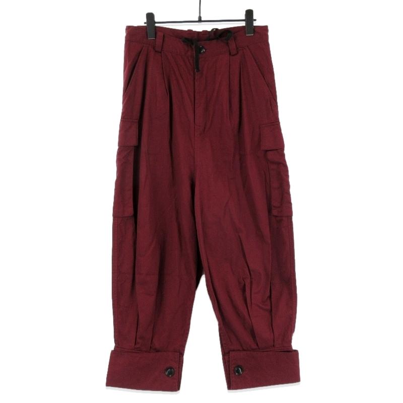 Y's ワイズ カーゴパンツ YB-P81-002 COTTON TWILL CUFFED HEM CARGO