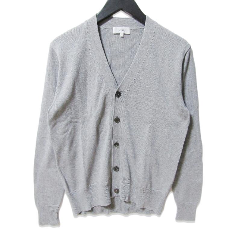 美品 HYKE ハイク カーディガン コットンニット SWEATER CARDIGAN V