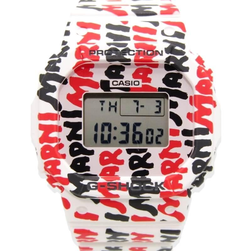美品 MARNI x CASIO G-SHOCK Gショック GMD-S5610MA-7ER コラボ ロゴ
