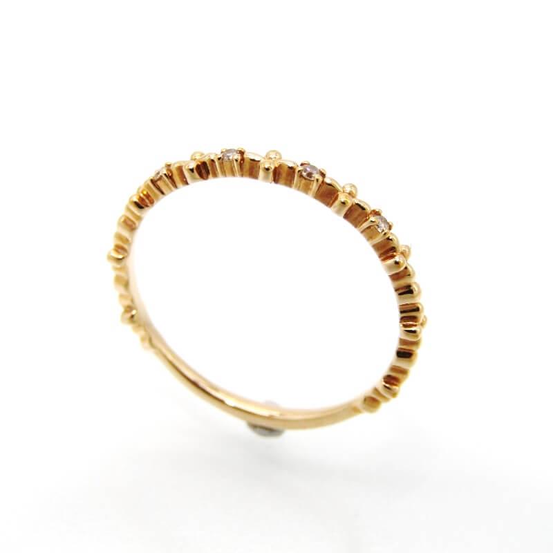 ノジェス K10 リング 13号 ゴールド プレーン 地金 モダン 美品 Plus