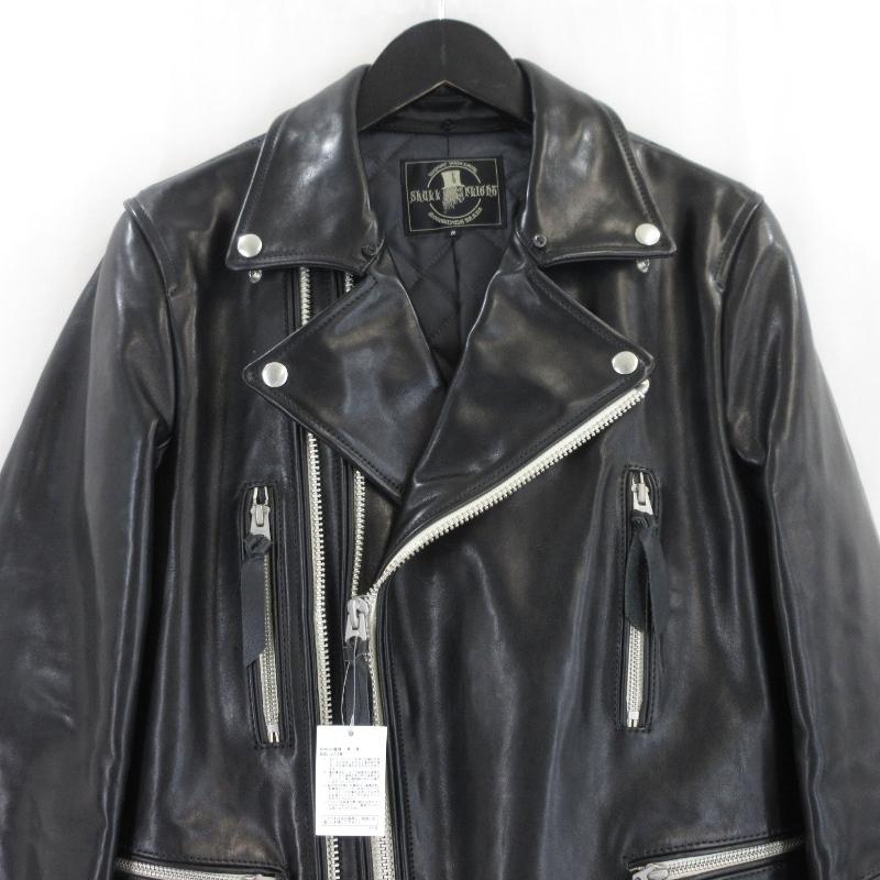 未使用 SKULL FLIGHT スカルフライト ダブルライダースジャケット