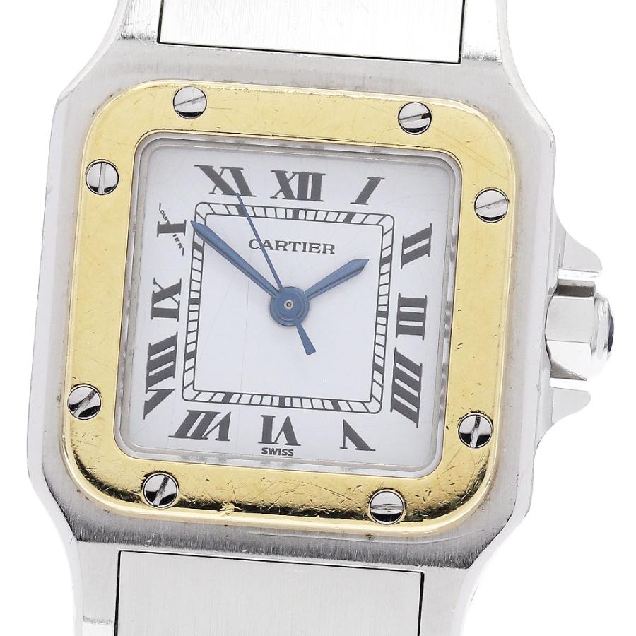 Cartier（カルティエ） 訳あり サントスガルべSM YGコンビ ゴドロン