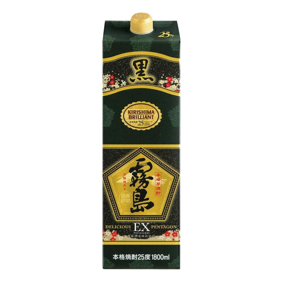 お酒 焼酎 霧島酒造 黒霧島EX パック 25° 1800ml : チャップリンYahoo
