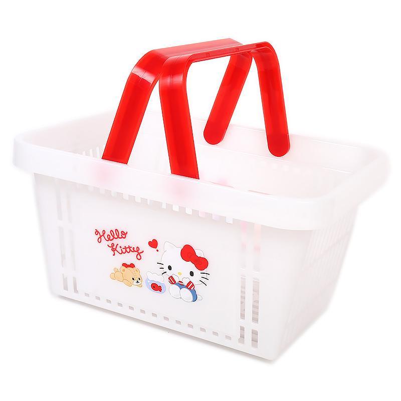 ハローキティ バスケット 収納かご 小物入れ 小物収納 サンリオバス