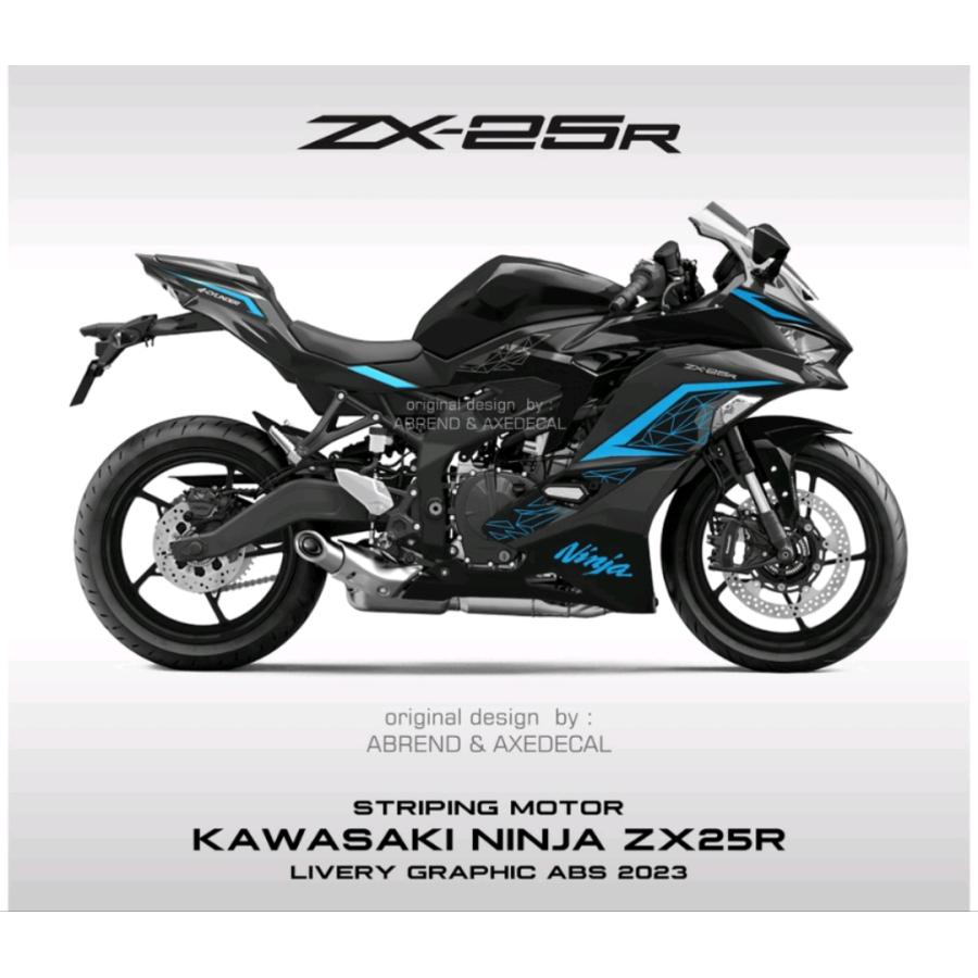 KAWASAKI ZX25R 2023モデル デカール ストライピング ステッカー