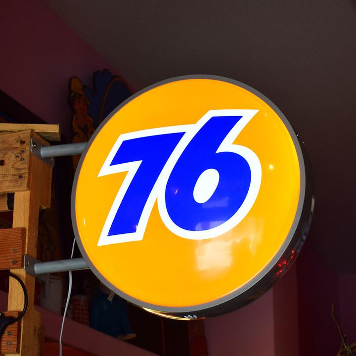 アメリカン両面電飾看板【76】アドバンダイジングサイン/看板 ガス