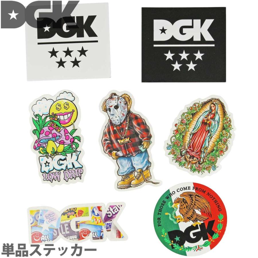DGK スケボー ステッカー 単品 Dirty Ghetto Krew Sticker 単品 シール