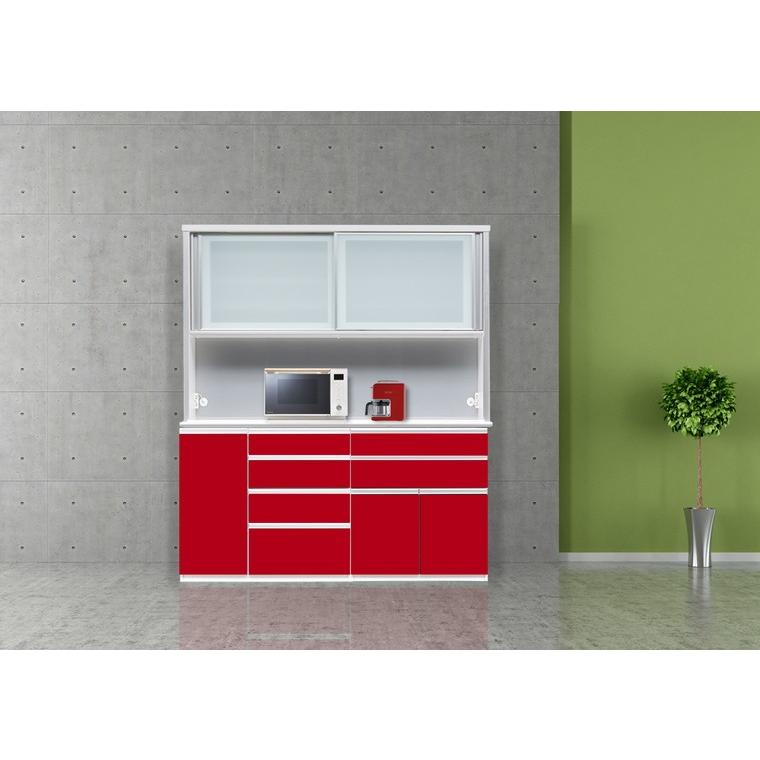 ハイタイプ 幅180cm作業台 食器収納 キッチンカウンター上 収納 ハイ