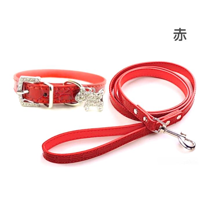 犬 首輪 リード セット 犬首輪 小型犬 中型犬 おしゃれ かわいい