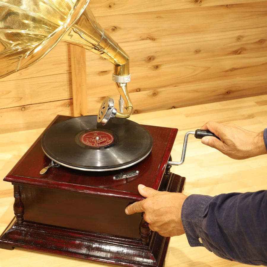 蓄音機 グラモフォーン アンティークテイスト この安定しないアナログ