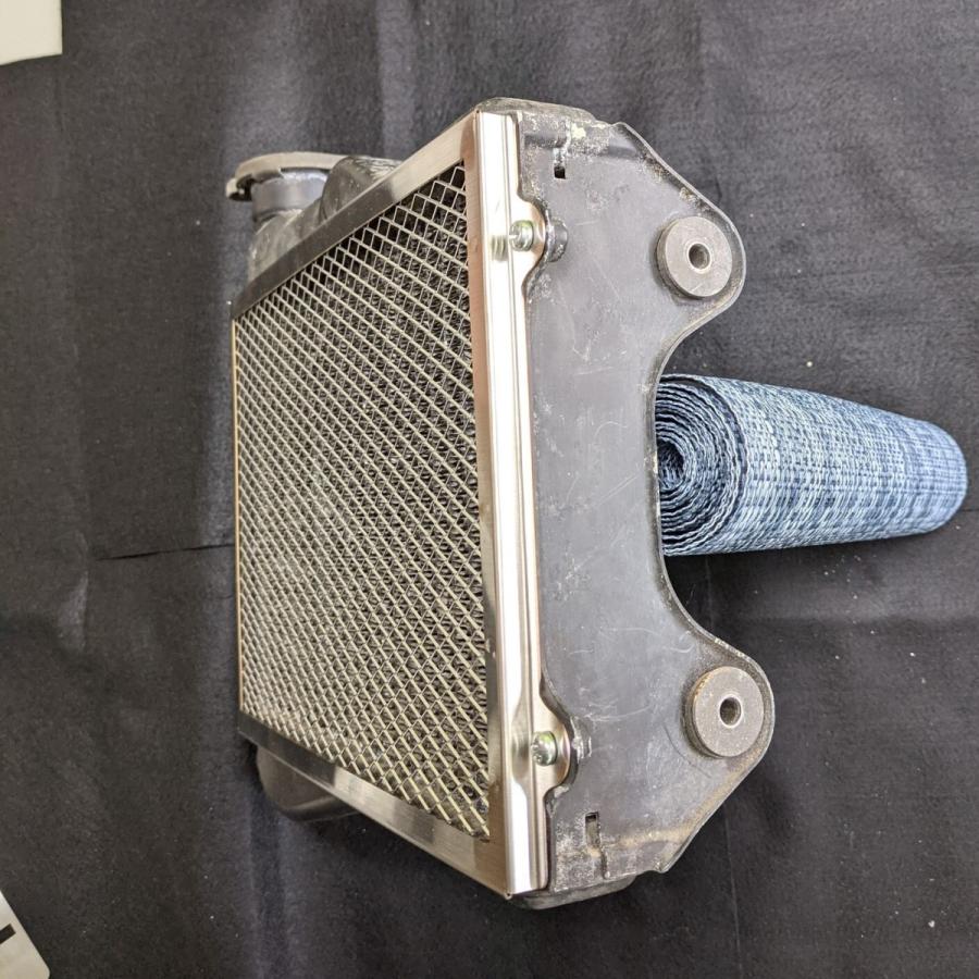 YAMAHA RZ250 ラジエーターカバー 軽量化タイプ ヘアライン ステンレス