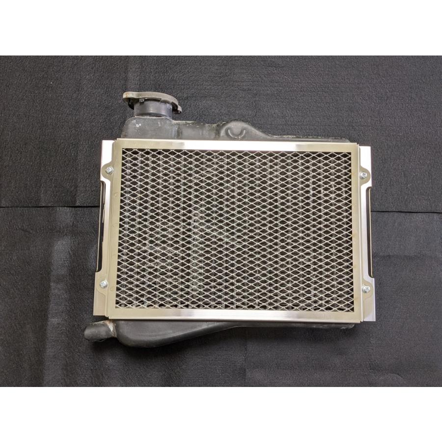 YAMAHA RZ250 ラジエーターカバー 軽量化タイプ ヘアライン ステンレス