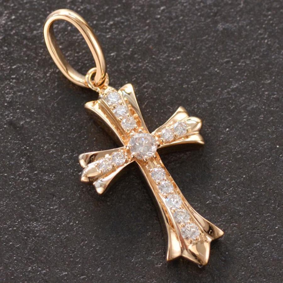 ペンダントトップ メンズ 18金 K18PG ダイヤモンド メンズペンダント