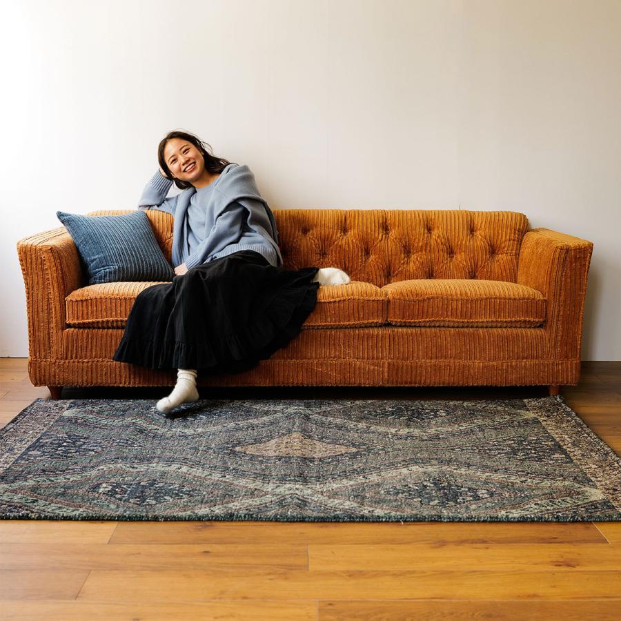 ACME Furniture（アクメファニチャー） LAKE WOOD SOFA 3P MUSTARD