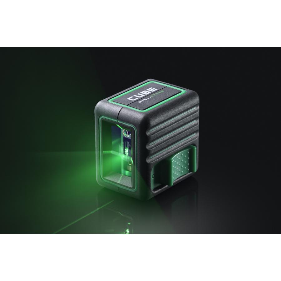 3％OFF グリーン レーザー墨出し器 キューブミニ 1V1H センターポール