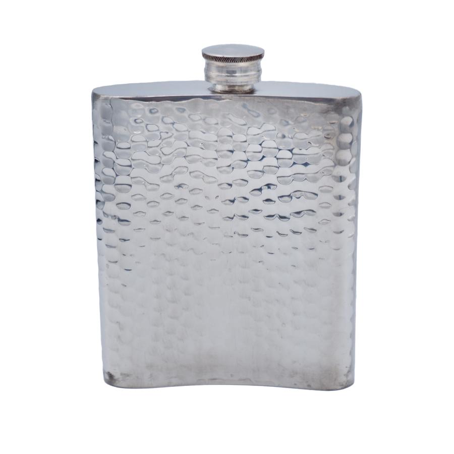 ウィスキーボトル スキットル フラスコ ピューター製 ハンドメイド