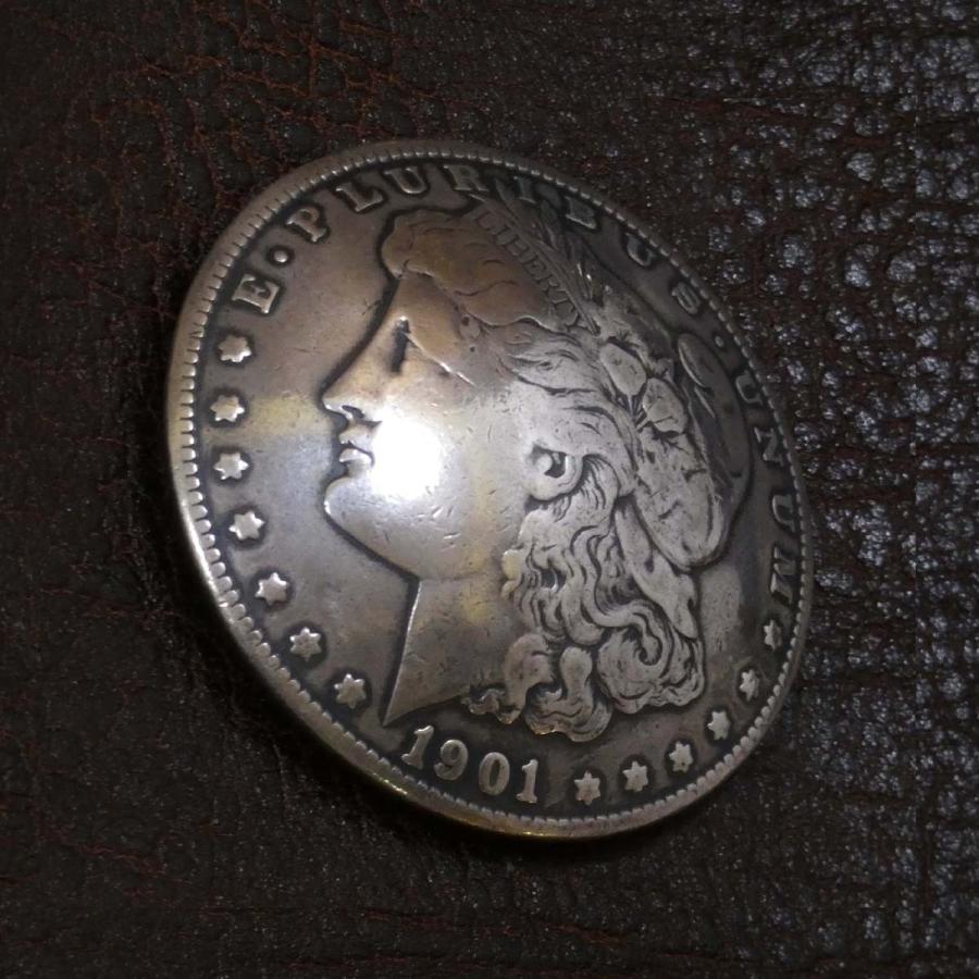 シルバー コンチョ 1ダラー モルガン コインコンチョ オールドコイン