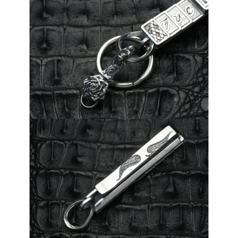 FAL キーチェーン メンズ ブランド シルバー ファッキングベルト