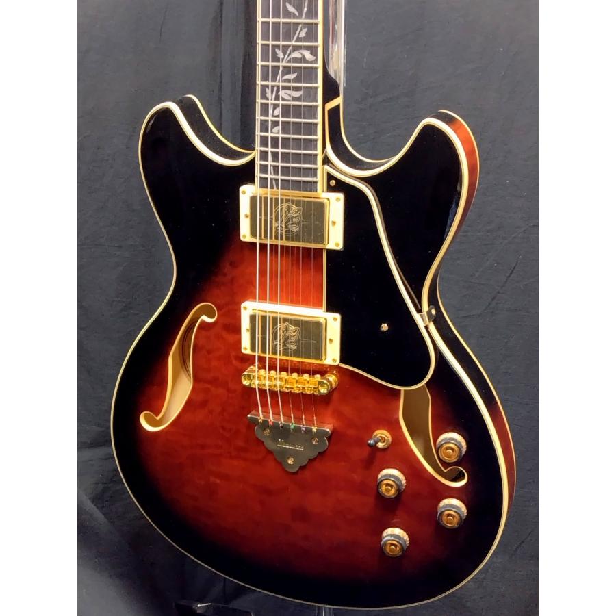 Ibanez（アイバニーズ） AS93QMSP DBS : Dark Brown Sunburst セミアコ
